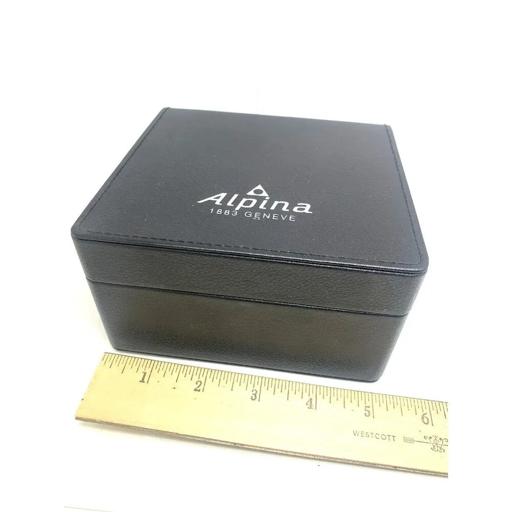 Alpina Watch Box Presentation Black Cardboard Case Display Empty - Picture 8 of 9
